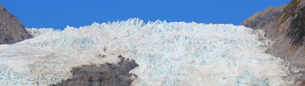 Blick auf den Franz Josef Glacier